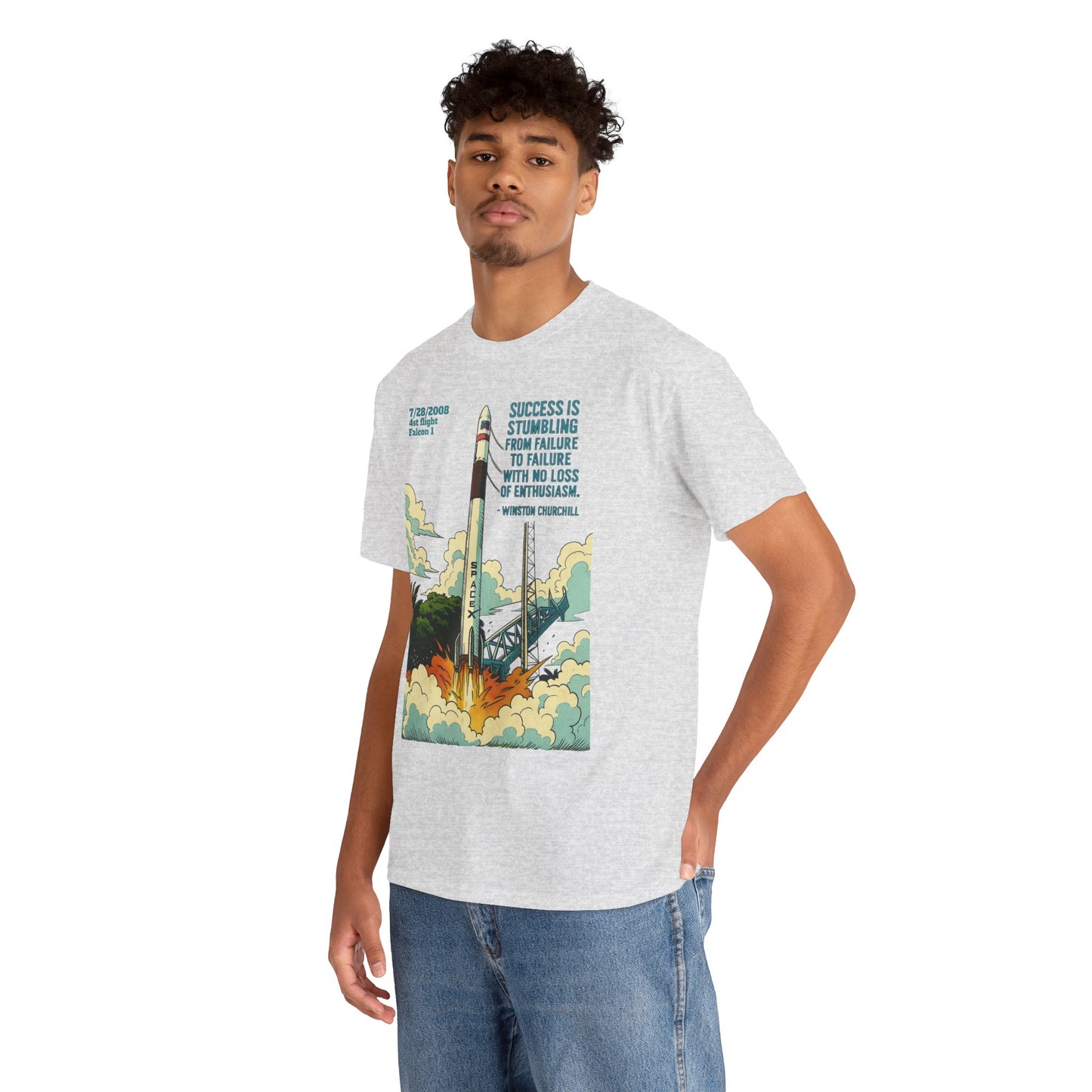 4st flight Falcon 1 t-shirt