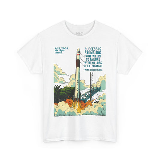 4st flight Falcon 1 t-shirt